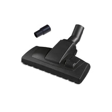 Dual surface combination floor tool with pedal switch for carpet and hard floor use.